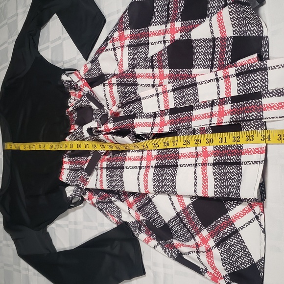 🧑🎄10/10🧑🎄👌Xl Plaid crew neck long sleeve dress by Shein👌 - Picture 8 of 11